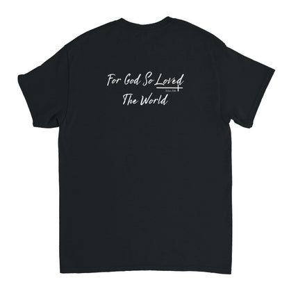For God So Loved The World Shirt, Christian Oversized T-Shirt Unisex