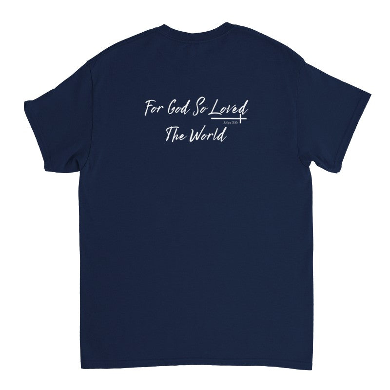 For God So Loved The World Shirt, Christian Oversized T-Shirt Unisex