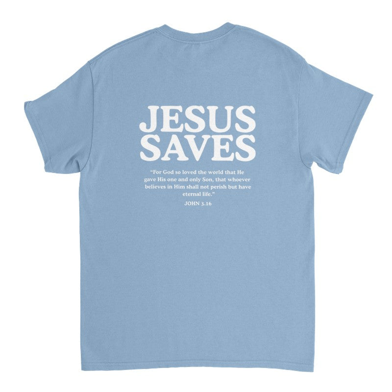 Jesus Saves Shirt, Christian Oversized Unisex, Faith Streetwear