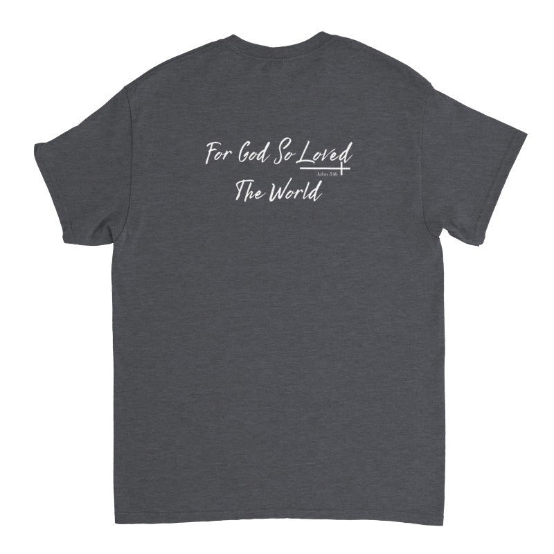 For God So Loved The World Shirt, Christian Oversized T-Shirt Unisex