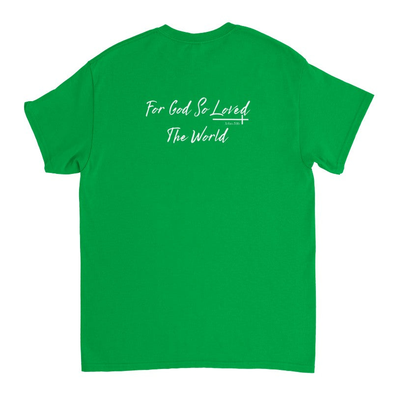 For God So Loved The World Shirt, Christian Oversized T-Shirt Unisex