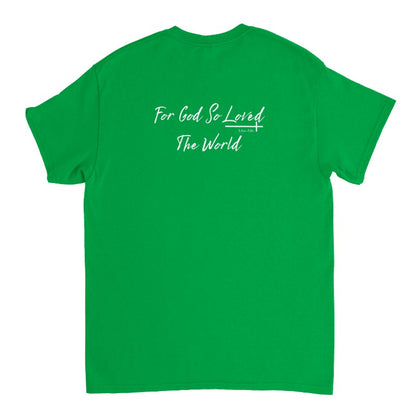 For God So Loved The World Shirt, Christian Oversized T-Shirt Unisex