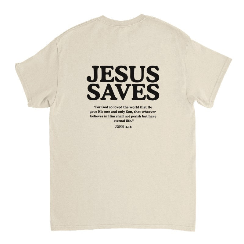 Jesus Saves Shirt, Christian Oversized Unisex, Faith Streetwear