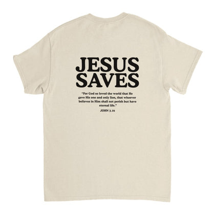 Jesus Saves Shirt, Christian Oversized Unisex, Faith Streetwear