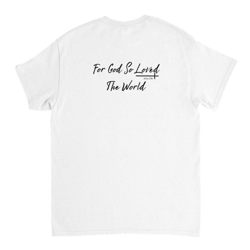 For God So Loved The World Shirt, Christian Oversized T-Shirt Unisex