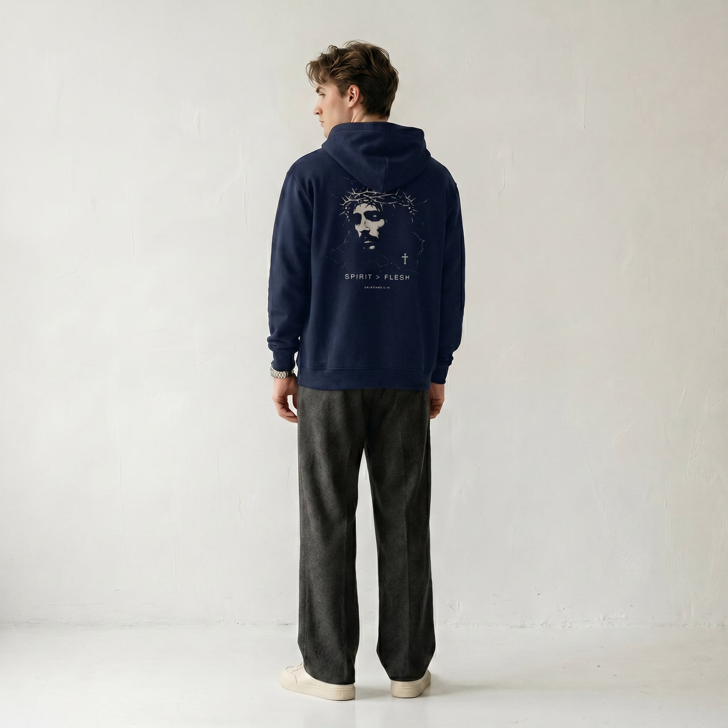 Spirit > Flesh Premium Oversized Hoodie