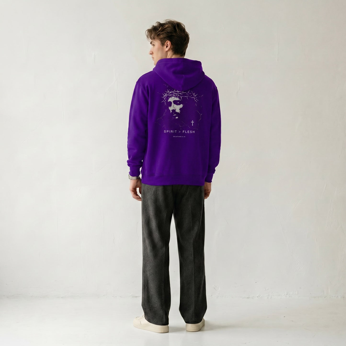 Spirit > Flesh Premium Oversized Hoodie